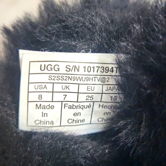 UGG TODDLER BAILEY II BOW SIZE 8 BLACK COLOR - Picture 9 of 12